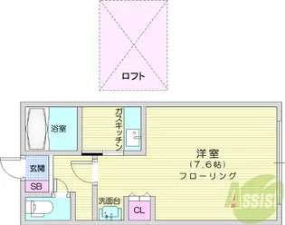 CITYCABIN【1階】の間取り