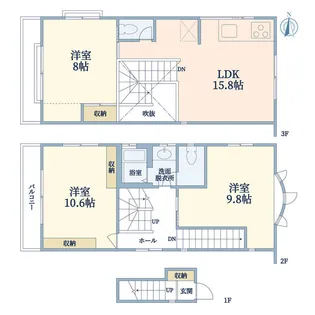 フジハイツ大船2F【2階】の間取り