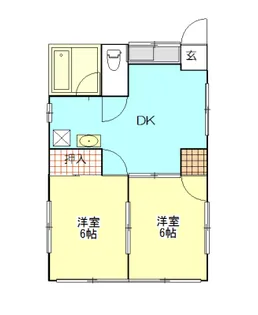 ベルフォーレ北水海道【1階】の間取り