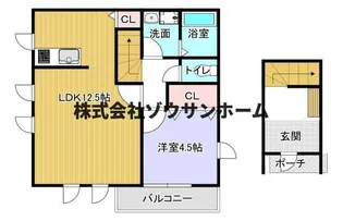 ウインドレスブルー【2階】の間取り