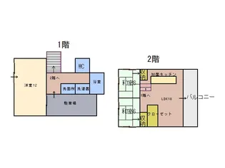 熊本県熊本市中央区京町2【一戸建】の間取り