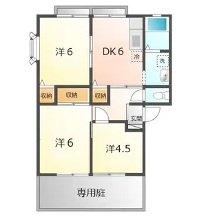サンビレッジ西深津 A・B【1階】の間取り