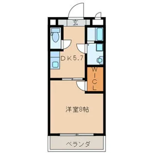 ルーチェクール花畑【1階】の間取り