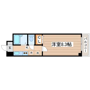 グランディコトブキ【4階】の間取り