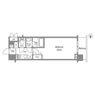 ヴィラ岡崎神宮【5階】の間取り