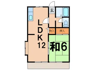 サンシティKIRI【1階】の間取り