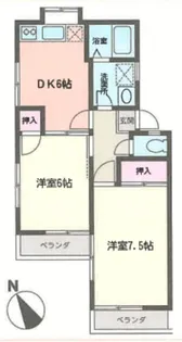 バイカルA【1階】の間取り