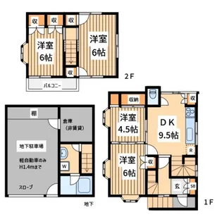 東京都日野市新町1【一戸建】の間取り