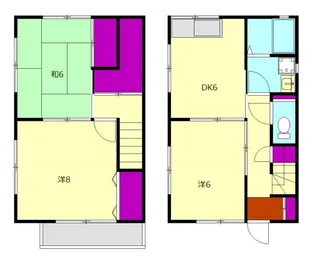 神奈川県小田原市扇町3【一戸建】の間取り