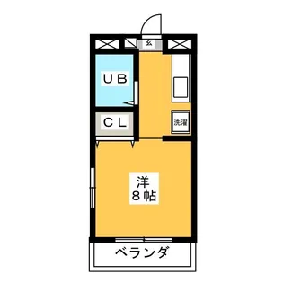 1Rの間取り画像