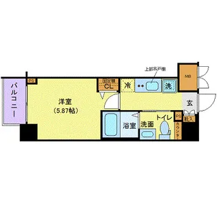 フェルクルールプレスト西横浜【9階】の間取り