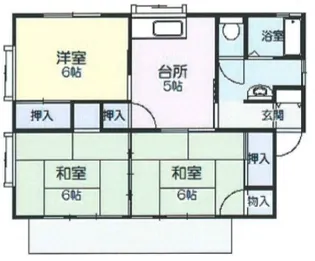 宮城県仙台市太白区山田北前町【一戸建】の間取り