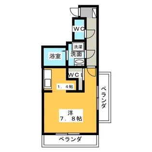 レジェンド横田【5階】の間取り