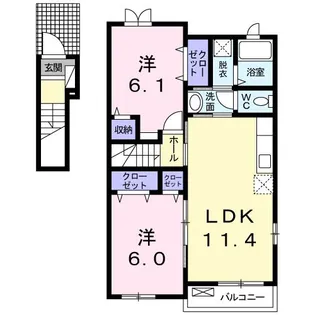 マリッチYS.壱番館【2階】の間取り
