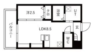 ジーイーオンズ【2階】の間取り