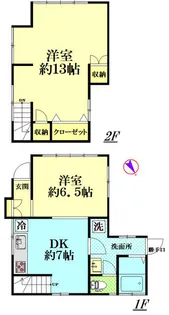 神奈川県横浜市鶴見区寺谷1【一戸建】の間取り