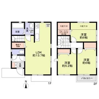 東京都町田市矢部町【一戸建】の間取り
