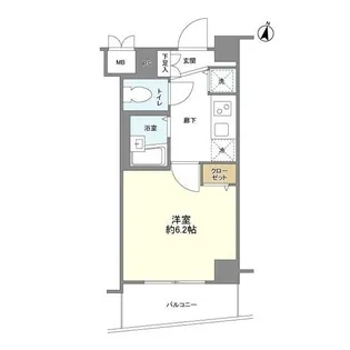 メインステージ南麻布II【2階】の間取り