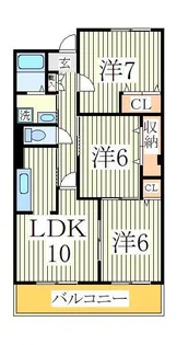 ル・モンテストF【2階】の間取り