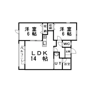 ウェルカムサトウ4【1階】の間取り