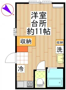 コーポぶどう畑【1階】の間取り