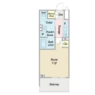プライマル西大島小名木川【4階】の間取り