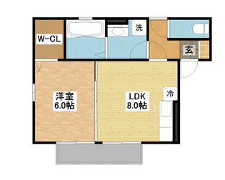 長崎県西彼杵郡長与町まなび野3【アパート】の間取り