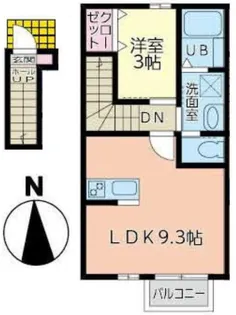 Fab南仙台【2階】の間取り