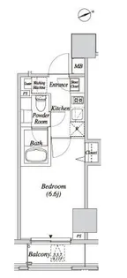 クレセント虎ノ門新橋【10階】の間取り