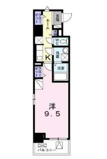 1Kの間取り画像