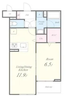 東京都府中市西府町1【アパート】の間取り