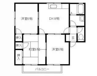 セジュール高取 A棟【2階】の間取り