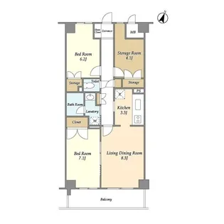 グランフォンテ【10階】の間取り