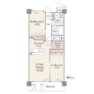 東京都江東区大島1【マンション】の間取り