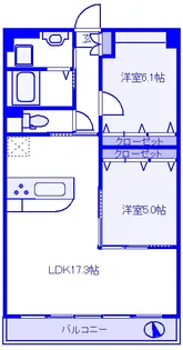 MASANA SIDE【2階】の間取り