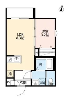 yui terraceII【1階】の間取り