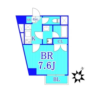 ナインブーランジェ川崎【4階】の間取り