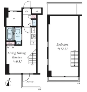 ラグジュアリーアパートメント森下【5階】の間取り