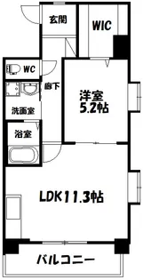 ヴィーブル住吉【4階】の間取り