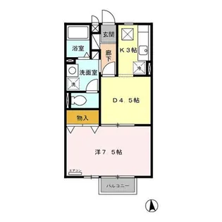 フォンテーヌS I【1階】の間取り