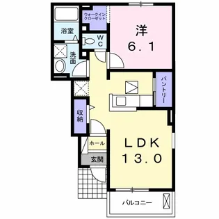 徳島県小松島市日開野町字破閑道【アパート】の間取り