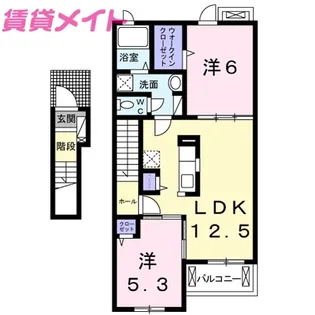 エトワール K I【2階】の間取り
