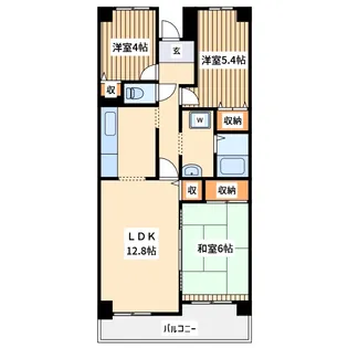 コーポレート相模原三丁目【5階】の間取り