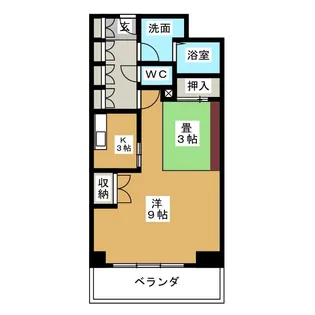 メイビル覚王山【1階】の間取り