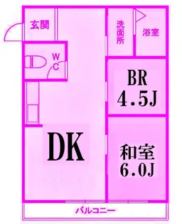 サニーヨコハマA棟【3階】の間取り