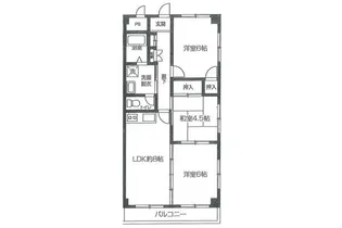 富士見ビル 4階【4階】の間取り