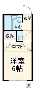 ハイツこうみ【1階】の間取り