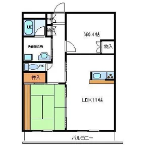 フレグランツァ長者II【1階】の間取り