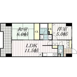 ファインビュ―千葉【4階】の間取り