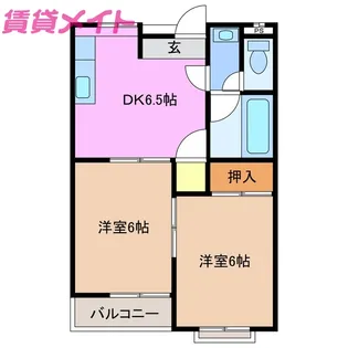 桜マンション【2階】の間取り